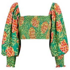 Farm Rio - Pineapple Galore Smocked Top
